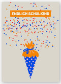 POSTKARTE ENDLICH SCHULKIND | EINSCHULUNG